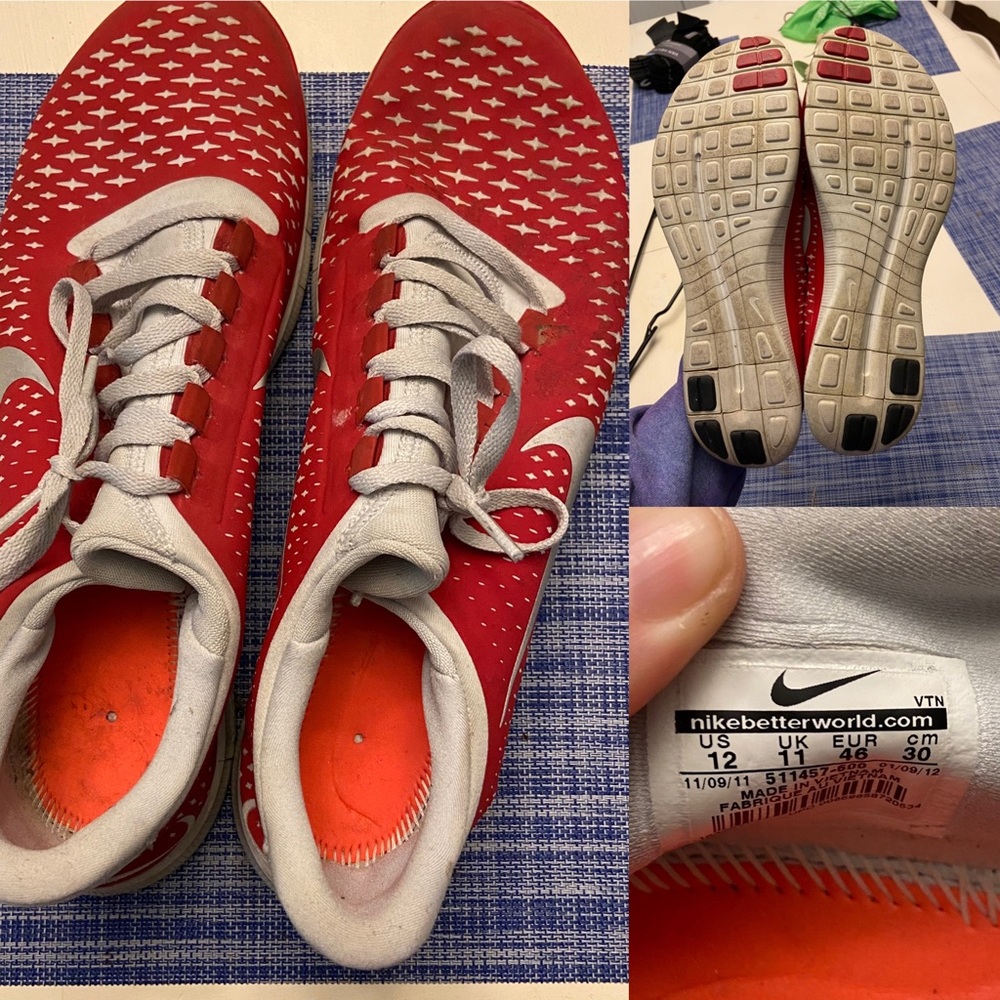 Men’s Red Nike freeruns